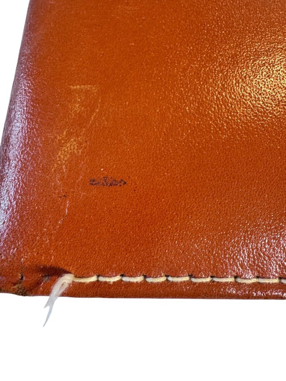 Vintage Mid Century Leather Necktie Travel Case Organizer Plaid Lining - Picture 2 of 13